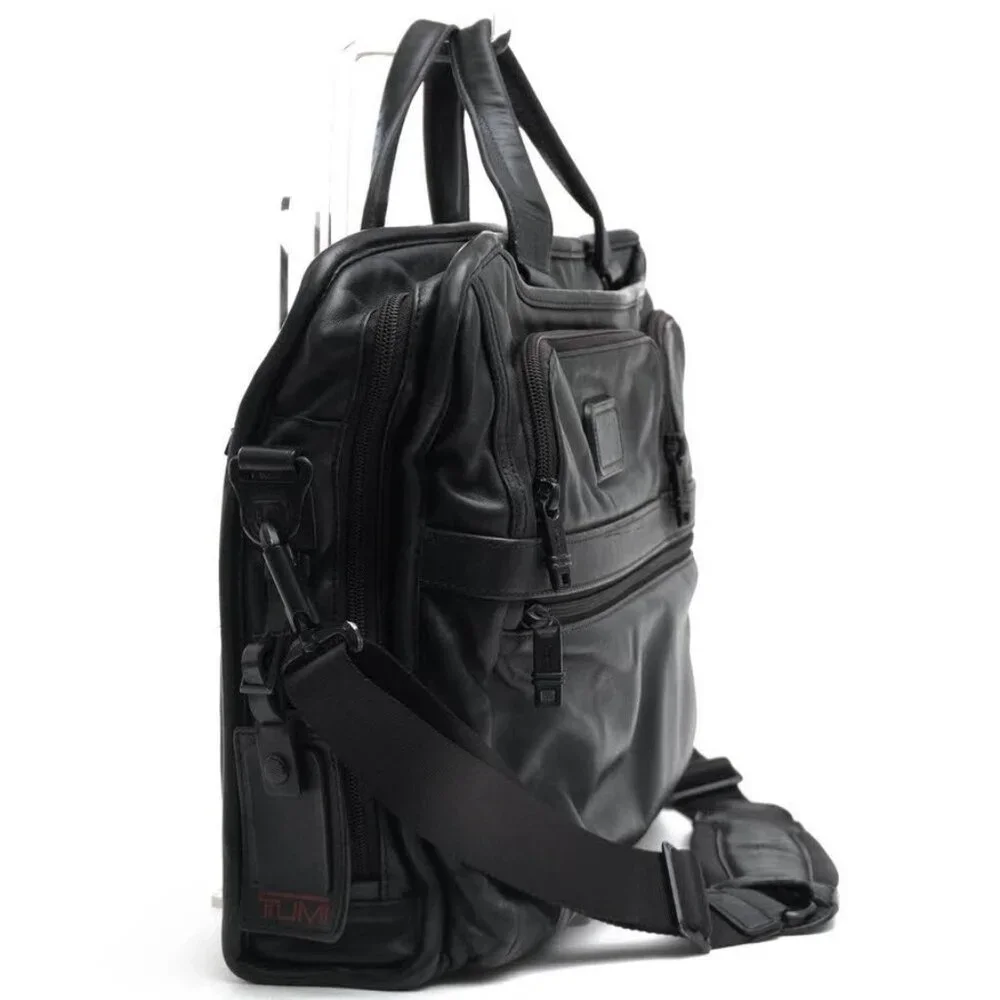 TUMI Business Bag for Men ALPHA2 COMPACT LARGE SCREEN LAPTOP BRIEF Napa Leather